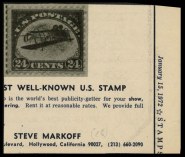 Steven Markoff's advertisement from Linn's