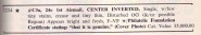 Description from 1971 Schiff Sale