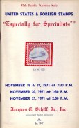Cover of 1971 Schiff Sale